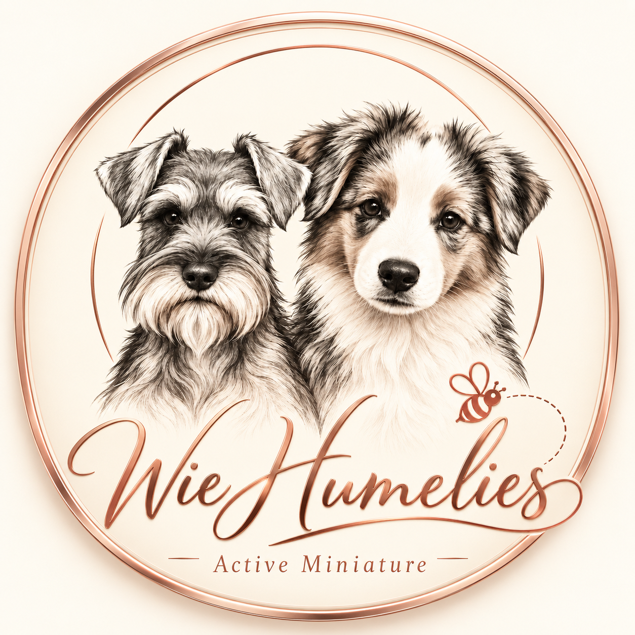 Wie Humelies – Active Miniature, huvudlogga